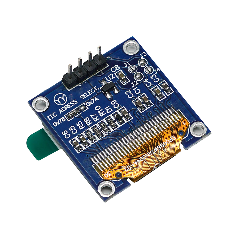 Throwing stones OLED display module 0.91/0.96/1.3 inches HD development board display blue/white/yellow blue optional 0.96 inches white 4P 1 box