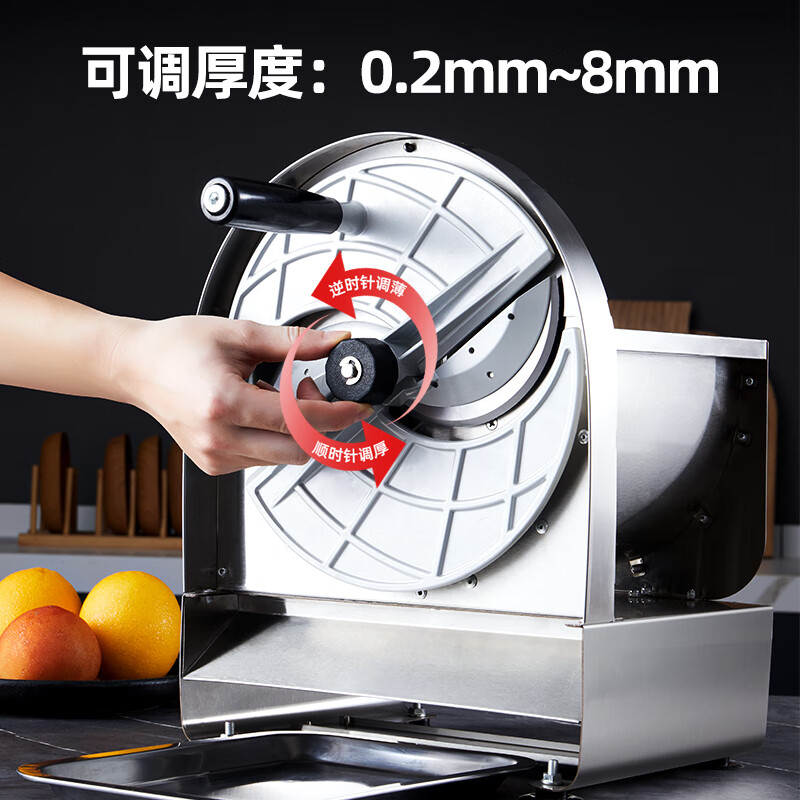 OOULISS lemon slicer fruit slicer electric manual slicer commercial potato slices cutting fruit artifact fruit and vegetable slices upgraded manual slicer + pair of blades