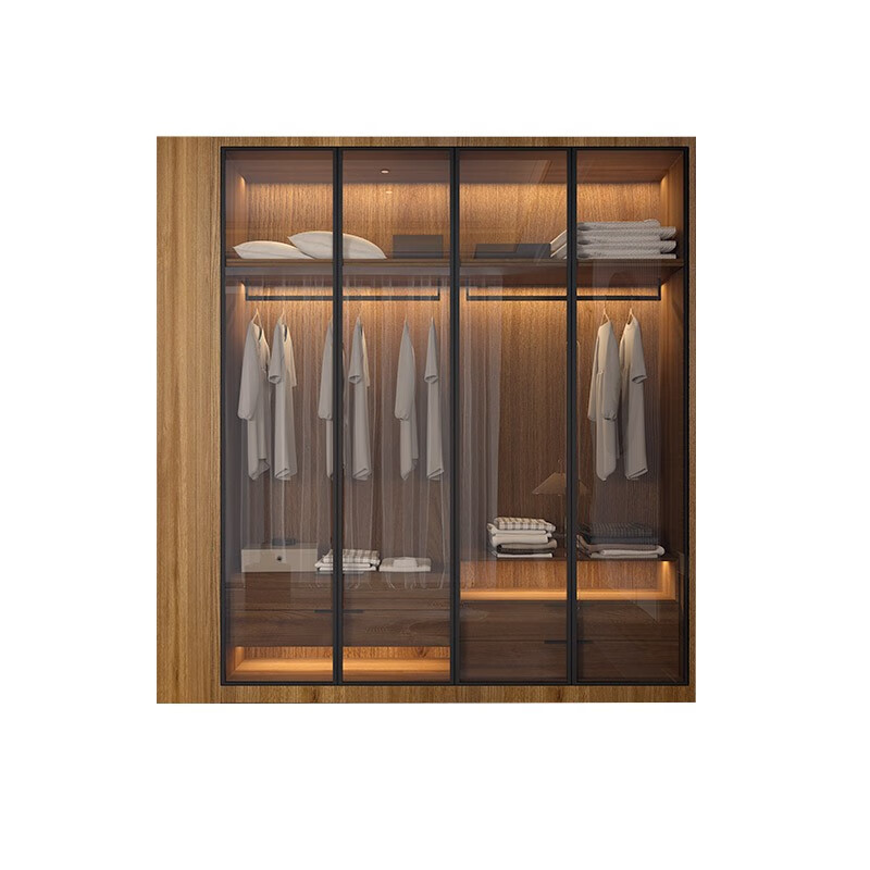 Gold Medal Kitchen Cabinet Gold Medal Wardrobe Home Decoration Whole House Customized Wardrobe Furniture Overall Walk-in Cloakroom Bedroom Home Customization Prepayment 20