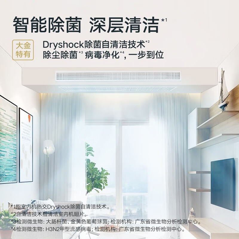 DAIKIN central air conditioner, double sterilization type indoor unit, intelligent sterilization and self-cleaning, variable frequency multi-split air conditioner internal unit, dedicated to study and activity room, double sterilization indoor unit