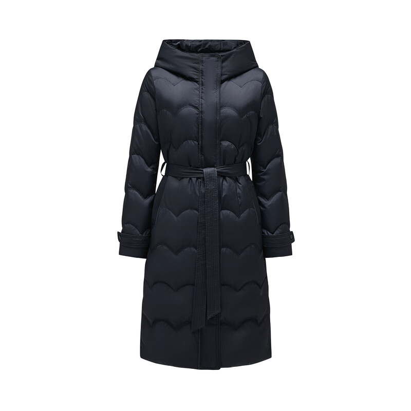 Jiuzi Annako Zhen Down Commuting Hooded Beaded White Goose Down Long Down Women's Winter Style Zhangqing M