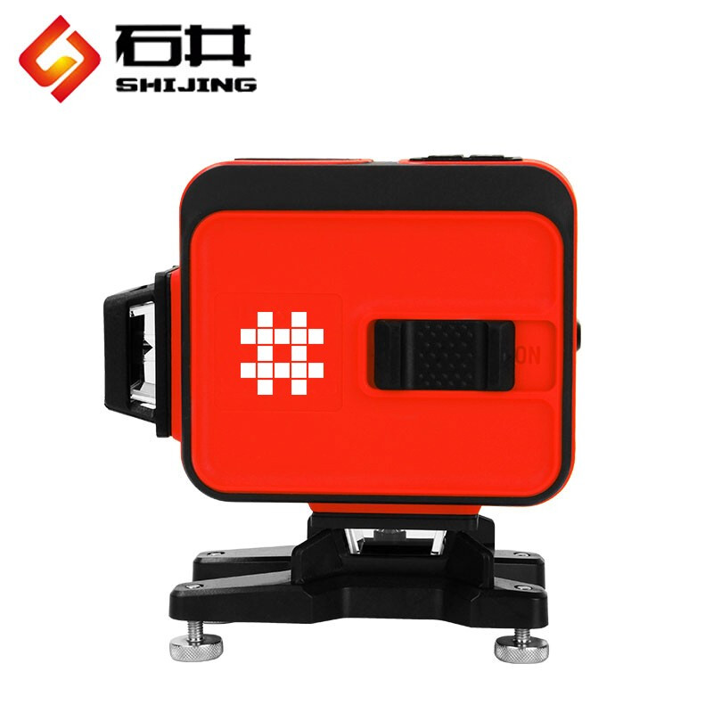 Shijing (SHIJING) green light 12-line wall-to-floor integrated level meter, dual-purpose wall-mounted meter, green light 12-line infrared level meter, 12-line super green light 7269 floor and wall meter standard