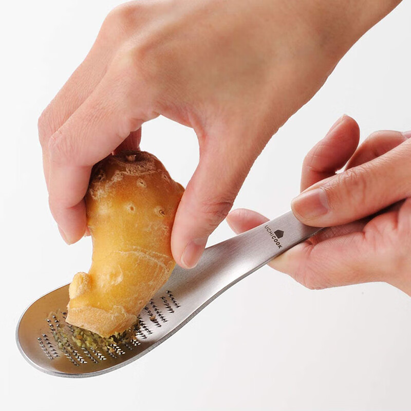 Coco House Japan UCHICOOK stainless steel ginger grinding spoon ginger garlic grinding grinder grinding spoon