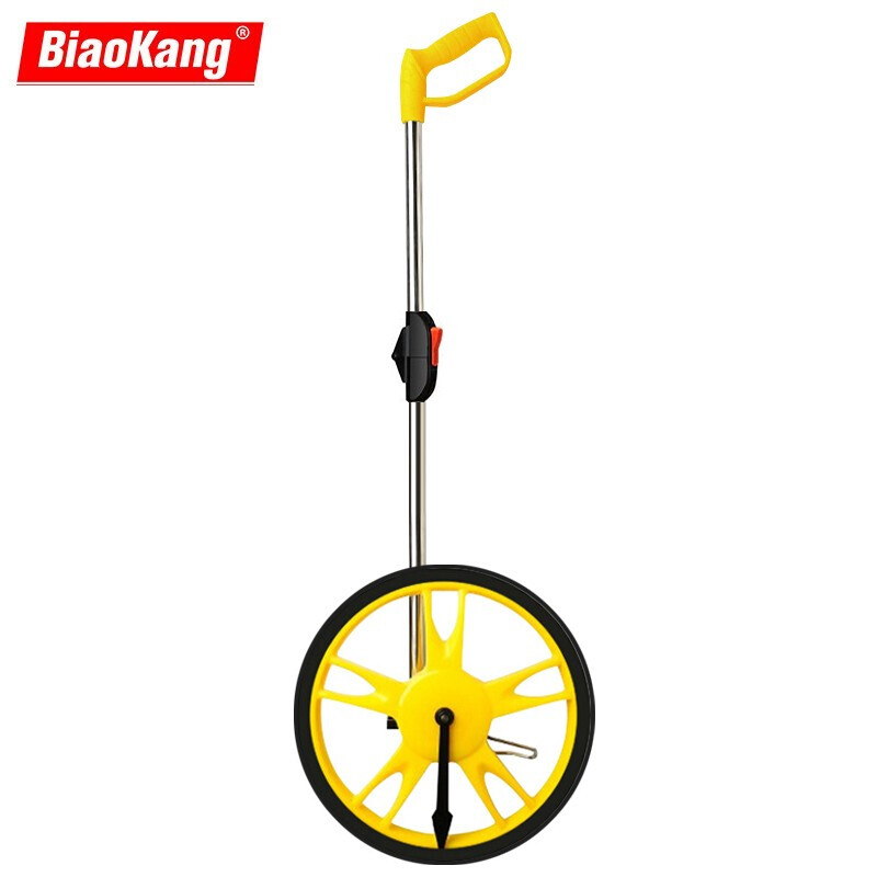Biaokang mechanical distance measuring wheel hand-held roller distance meter counter measuring land area measurement acre measuring instrument large wheel