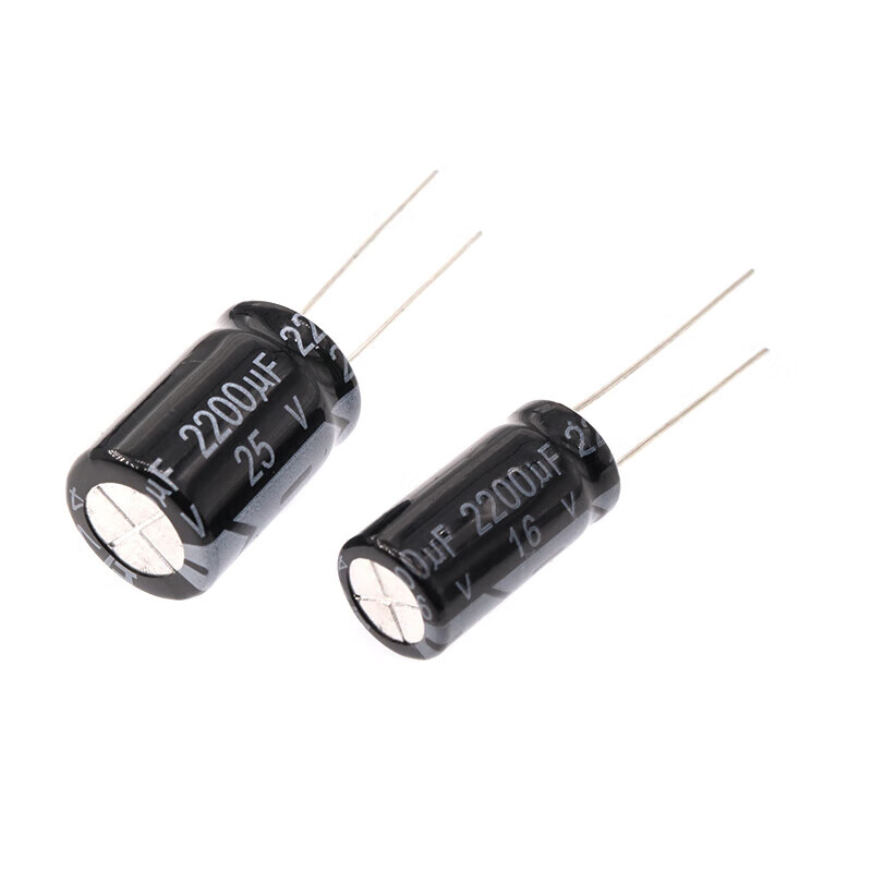 Direct plug electrolytic capacitor 2200UF10V 16V 25V 35V 50V 63V temperature resistant 105 degree aluminum electrolytic capacitor 2200UF 50V volume 16 30mm (5 pieces)
