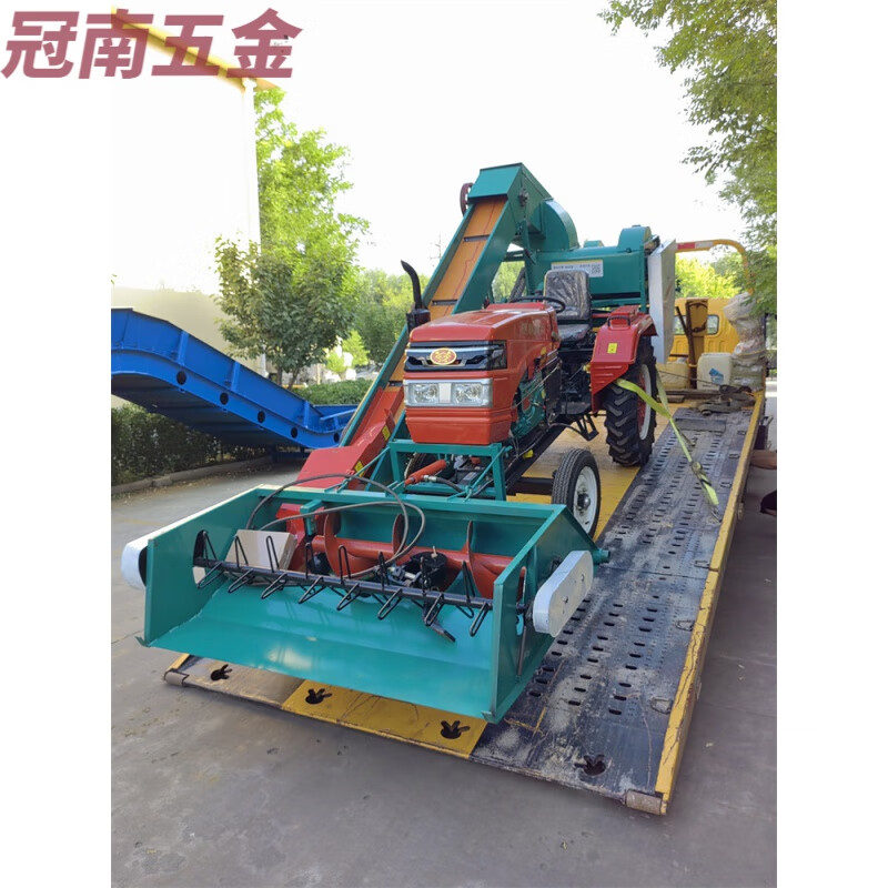 BaoMu large vehicle-mounted fully automatic corn thresher 35 horsepower with no peeling, dry and wet dual-purpose corn threshing machine consultation