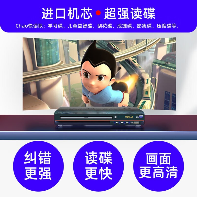 SAST player cd disc player evd all-in-one disc player disc reader vcd player dvd standard version (supports U disk)