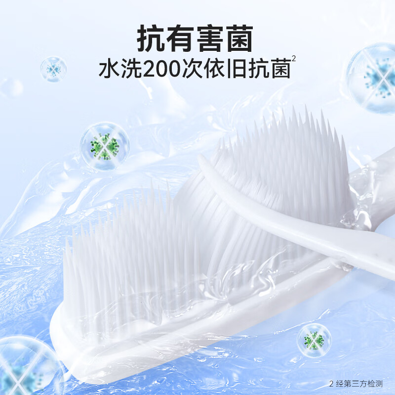 Namei nano antibacterial soft toothbrush gently cleans teeth and massages gums, family pack 9 pieces