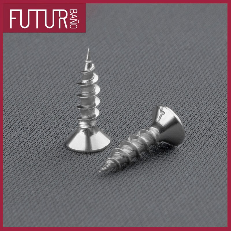 Feitong Bano regular screws 4x16 titanium silver self-tapping screws dovetail nails furniture custom wardrobe assembly hardware bag (100 pieces/bag)