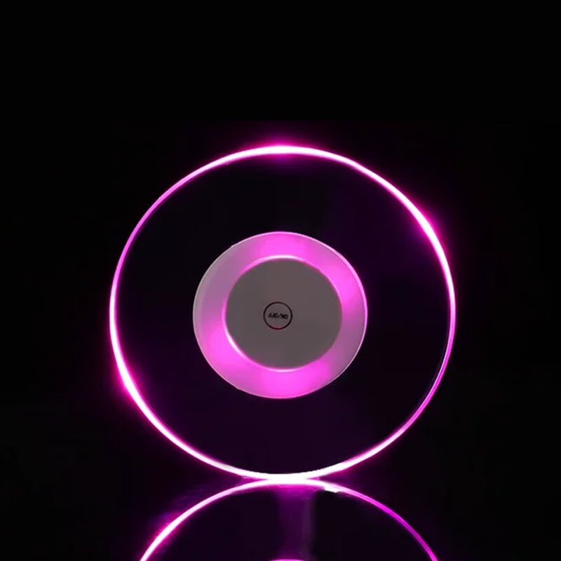Bar Soul LED luminous coaster Acrylic creative ultra-thin cocktail coaster Lighting base Colorful lamp holder Battery model Contains button battery Acrylic coaster - comes with its own battery - upgraded white light