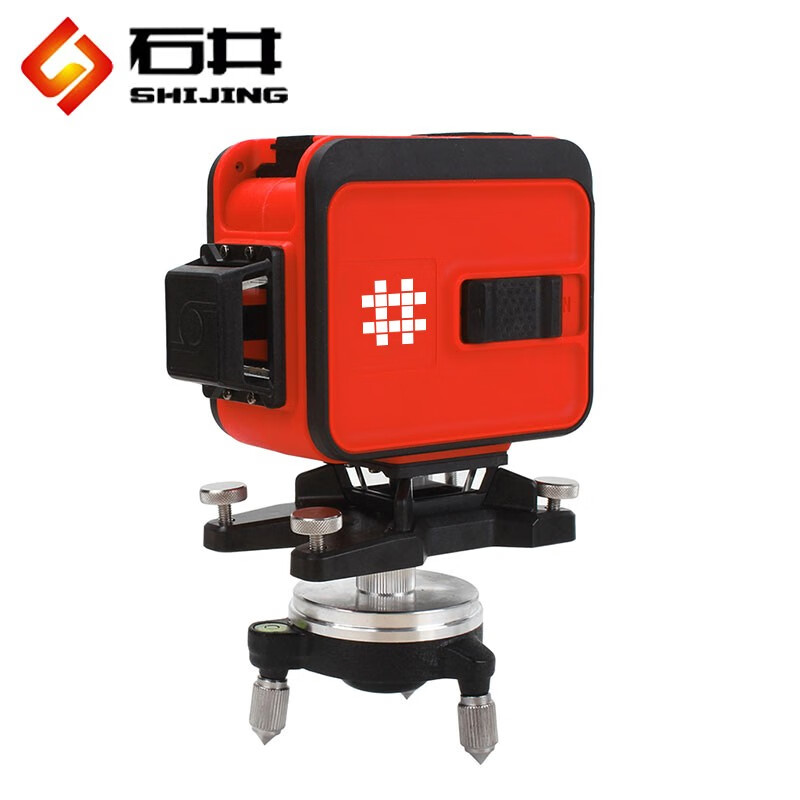 Shijing (SHIJING) green light 12-line wall-to-floor integrated level meter, dual-purpose wall-mounted meter, green light 12-line infrared level meter, 12-line super green light 7269 floor and wall meter standard