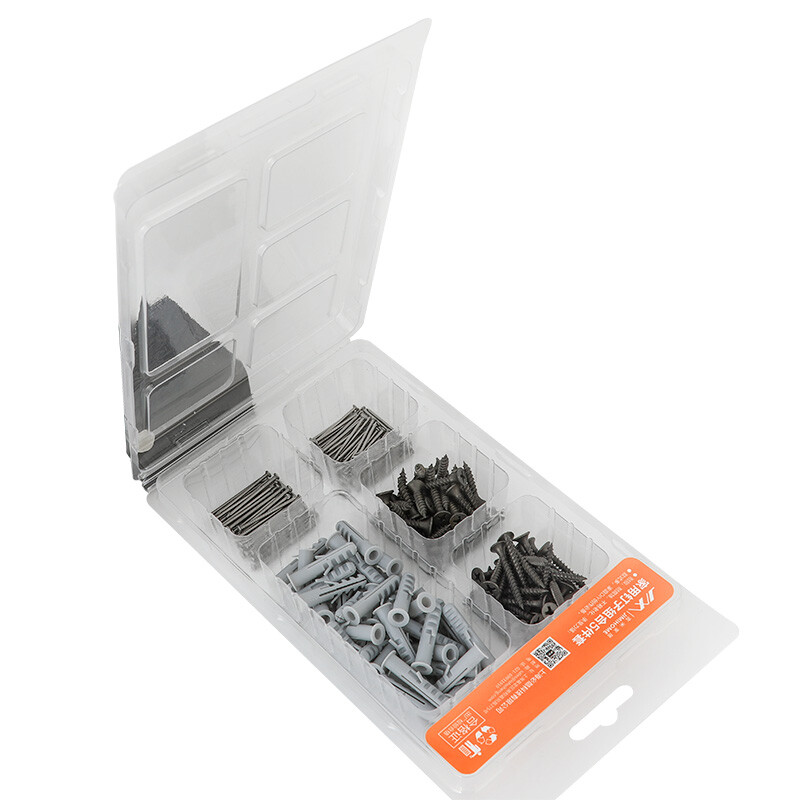 Jimmy Home JM-G1601B household nail set dry wall nails plastic expansion tube screws cross self-tapping nails 210 pieces