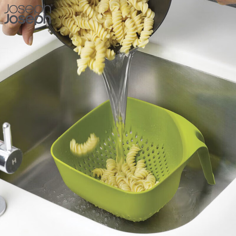 JOSEPH JOSEPH British modern style camping style stackable colorful light water filter drain basin sink kitchen water filter white 40092