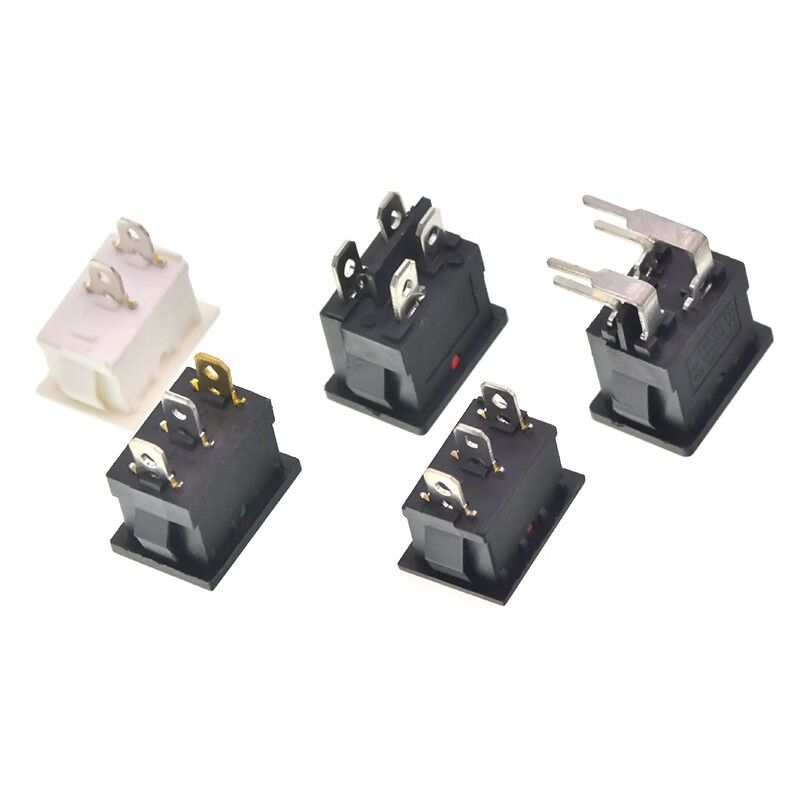 TaoTimeClub boat-shaped switch KCD1-101 water dispenser electronic scale boat-shaped rocker power button accessories 2 feet 6A250V 6 feet 2 gears black copper feet