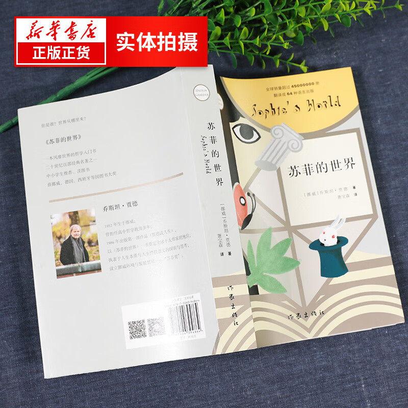 Sophie's World Writer's Press Original Unabridged Edition Eighth Grade Second Volume Junior High School Students' Reading Book List of Second Grade Extracurricular Reading Books Sophie's World