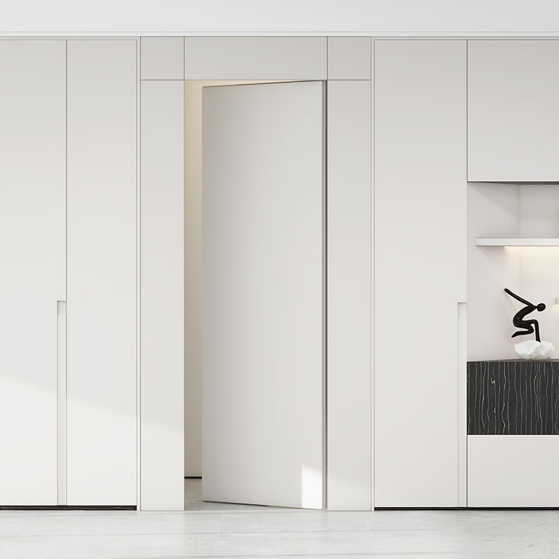 Quanyou Quanyou whole house custom wooden door bedroom door simple indoor home minimalist invisible door flat paint-free door flat door