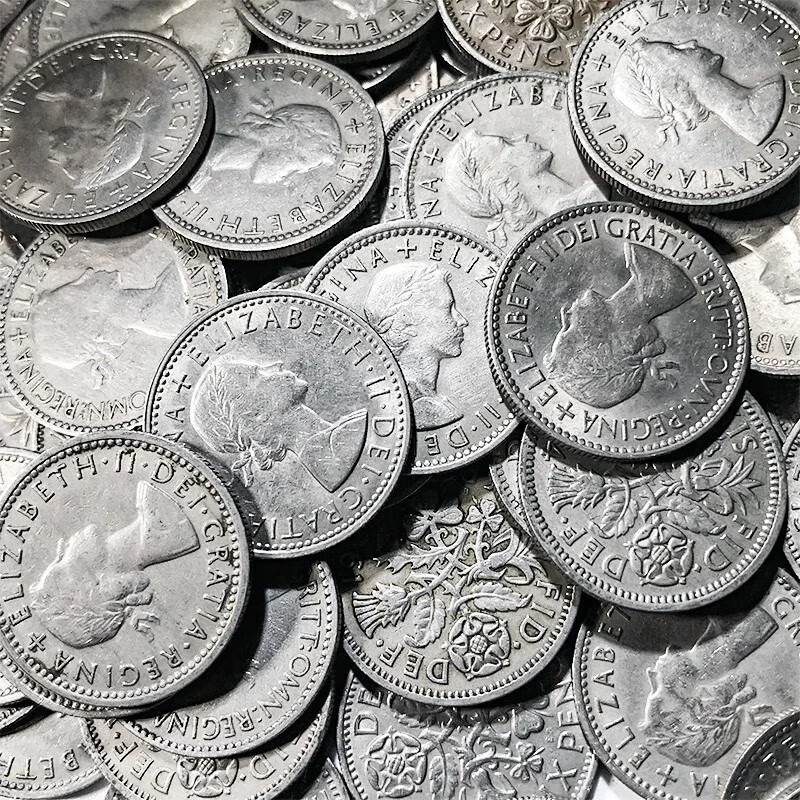 British Sixpence Circulation Coin Lucky Coin Circulation Condition Approximately Pictured Free Postage Single Coin (The Condition Is Randomly Issued)