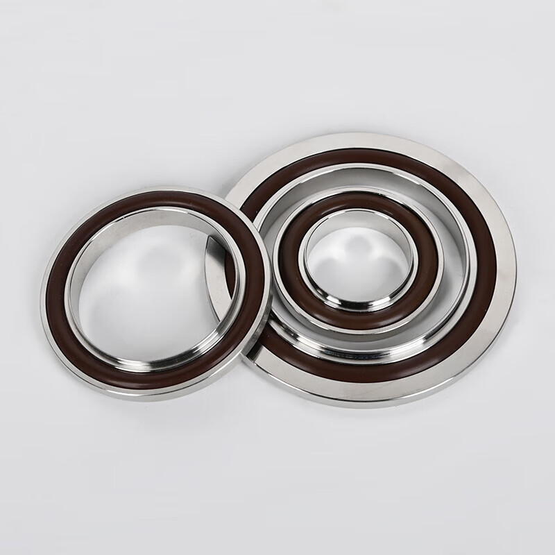 Lu Yueting vacuum KF center bracket + rubber ring + stainless steel outer bracket 304 stainless steel widened positive pressure sealing ring KF25 mesh bracket (0.4 hole * 0.3 side) with 4mm outer ring