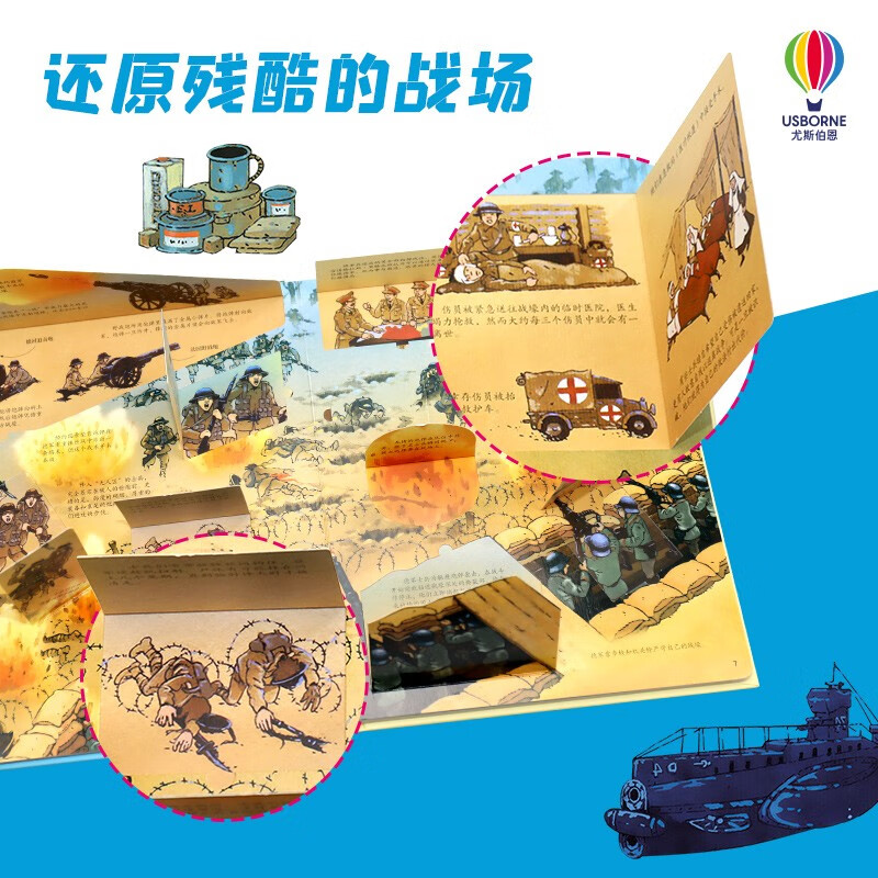 Usborne looks inside to reveal the secrets of World War I and World War II (new edition set with 2 volumes in total)