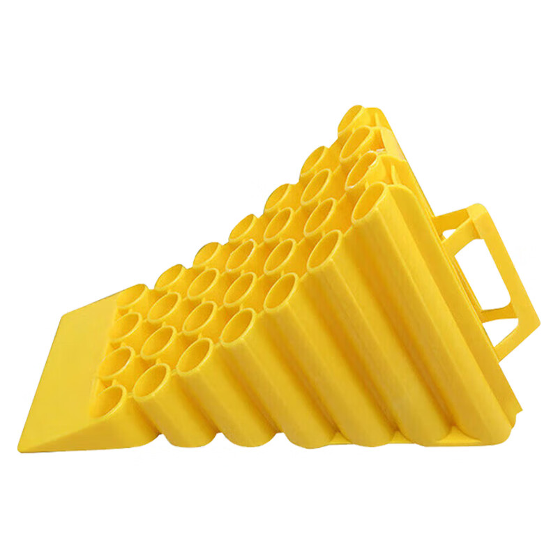 Jucheng plastic backstop portable car anti-reverse triangle wooden large truck wheel backstop parking block car anti-slip reverser backstop 35*25*20cm