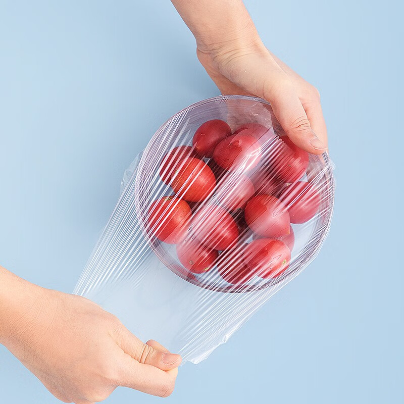 Camellia silver ion antibacterial disposable food special cling film point-break type high temperature resistant large roll household economical package antibacterial cling film 2 rolls 30*25cm+30*30cm