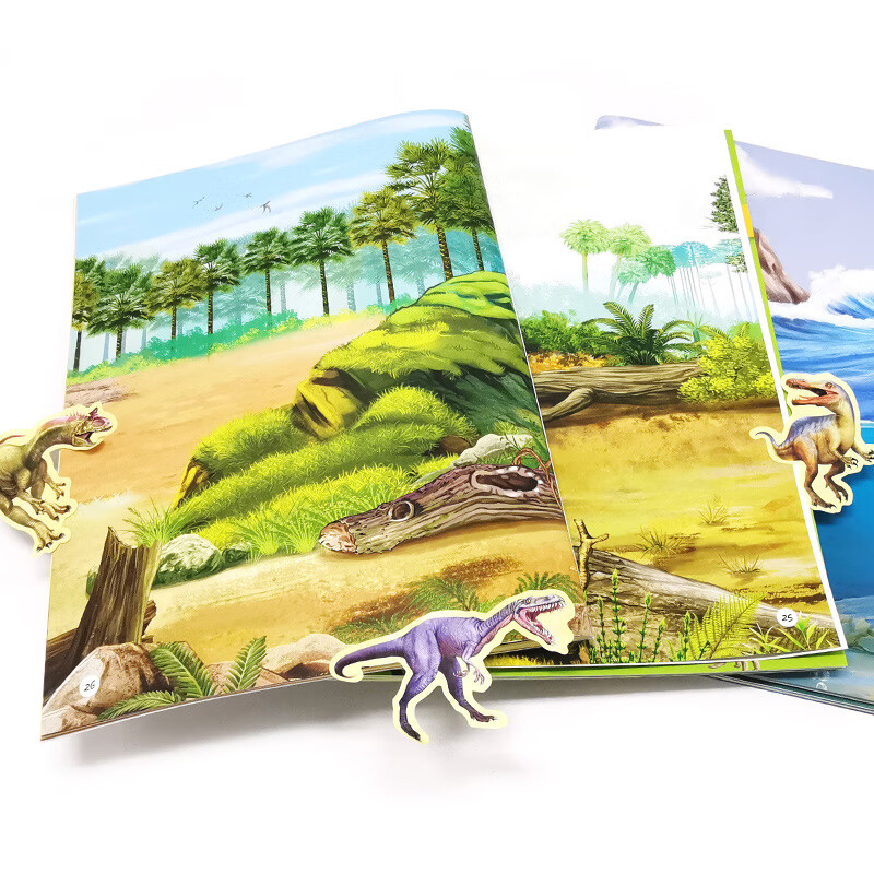 10 Minutes Focus Dinosaur Kingdom Sticker Book Fighting Dinosaurs