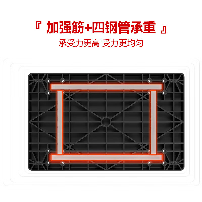 Leyou Baiyi small trolley flatbed trolley 72*47cm 4 inch TPR light sound wear-resistant four tubes 600 pounds decoration small trailer handling trolley folding