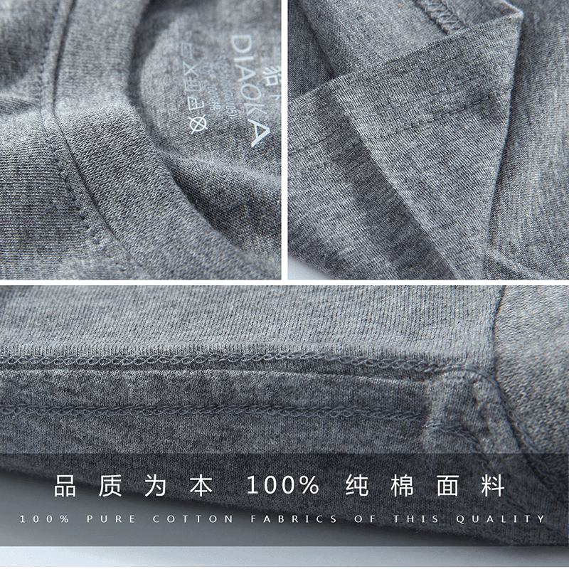 Minka summer men's middle-aged and elderly pure cotton old man's shirt round neck short-sleeved T-shirt dad cotton loose bottoming shirt white 5XL