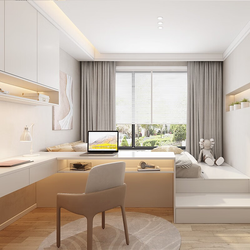 Mag Mag Mag cream style bedroom cabinet customization small apartment study youth room tatami room overall customization prepayment