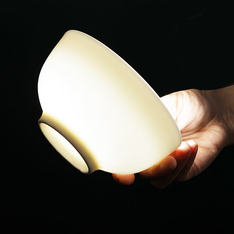 Remec Jin Yu Ruimei bone china pure white flower language 5-inch tall rice bowl 4 pack ceramic bowl bowl