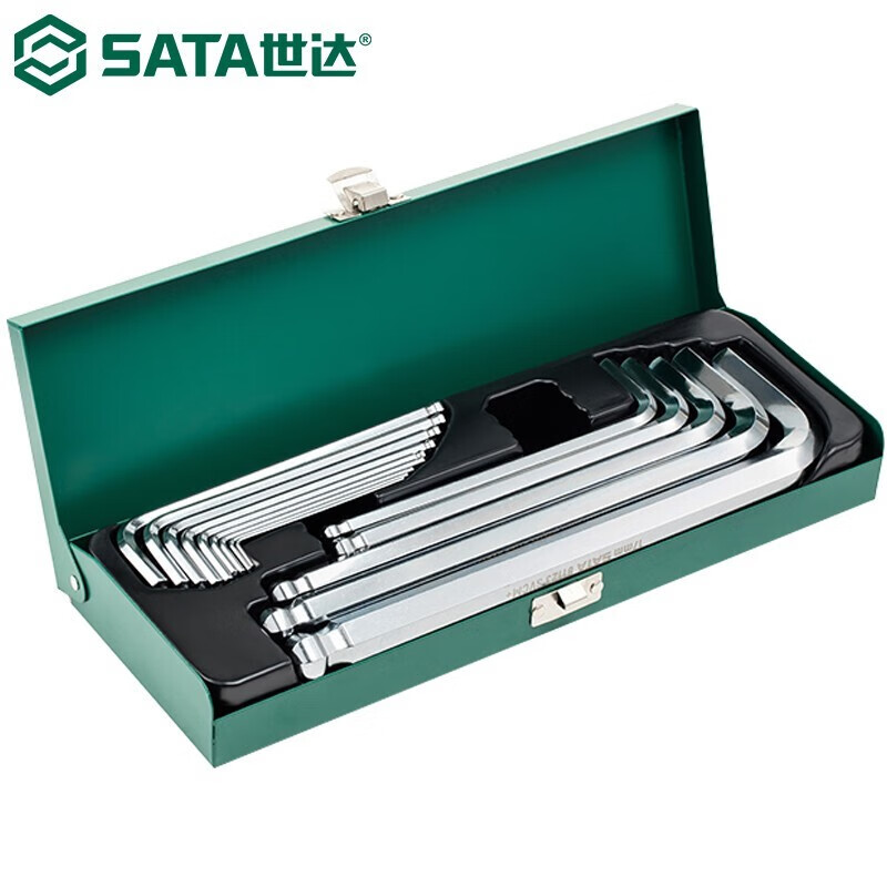 SATA 14-piece extended ball head hex wrench set 1.5-17mm 09141