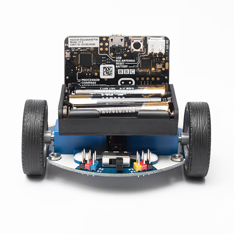 Car kit microbit programming car motherboard extension python smart car programming car (including 2 V2.2 motherboards) cutebot car