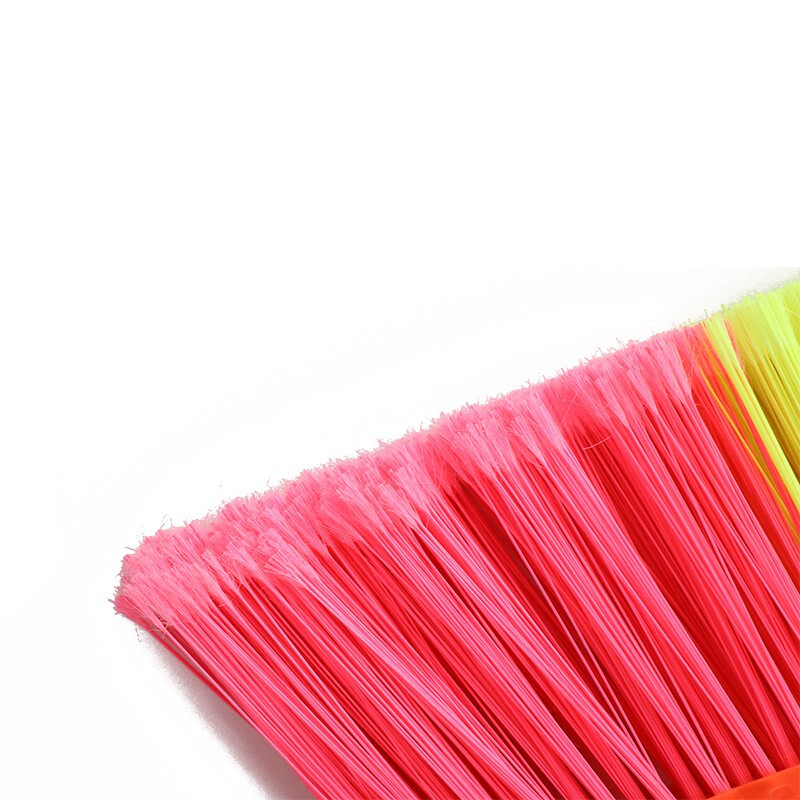 Hasdick HKQS-102 Split bristle plastic broom lotus split (with wooden pole) 33cm bristle width 10 brooms