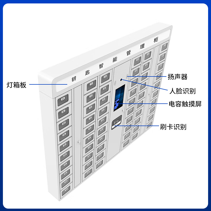 Cykeo smart key cabinet fingerprint swipe card password key box real estate agency vehicle wall-mounted management box networked smart key management access cabinet smart key cabinet