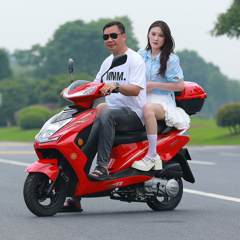 Jilang's new Shangling 125 motorcycle scooter, fuel-saving Xunying Super Eagle National IV EFI can be licensed for transportation, white, export version with high configuration National IV EFI can be licensed and free shipping