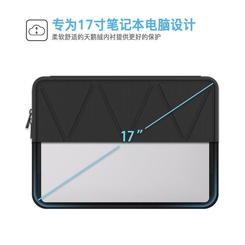 Smatree is suitable for ASUS Gunslinger 7P/8P/9P 18-inch gaming laptop sleeve hard shell storage bag black 18 inches