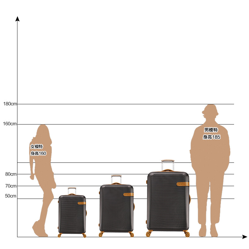 INTERNATIONAL TRAVELLER British IT Trolley Case Universal Wheel Suitcase Anti-scratch Suitcase 24-inch Ultra-Light Check Case 1762 Brown