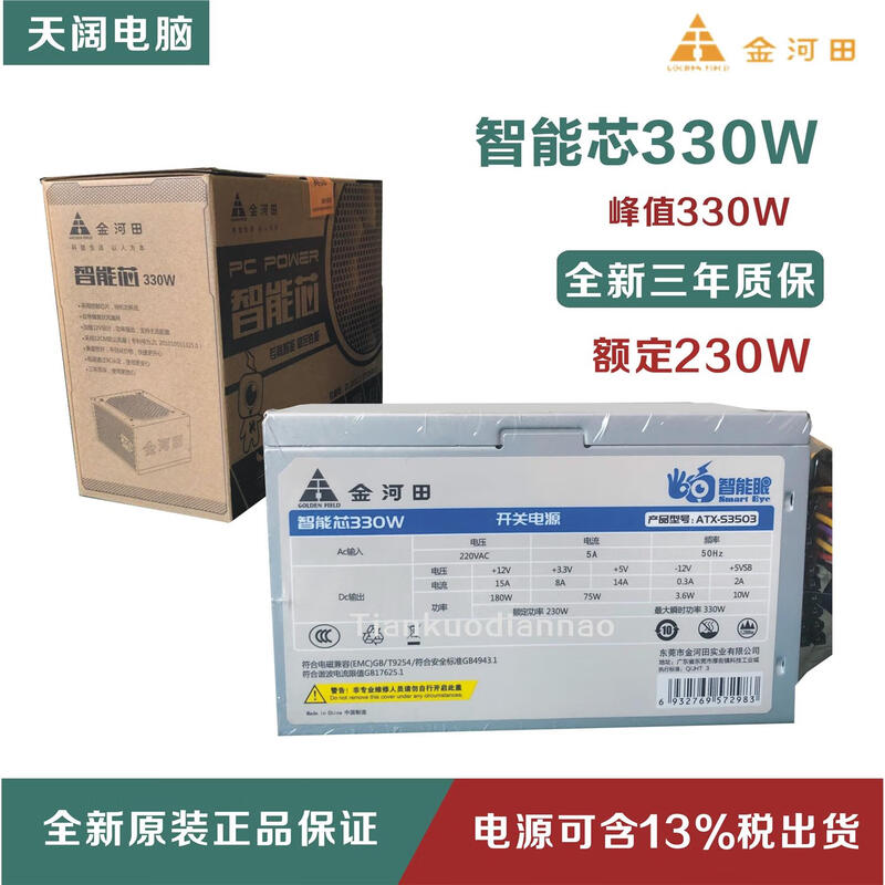 Captain RM400 Wide V400 Backline Rated 230W 300W 400W Desktop Power Supply Green