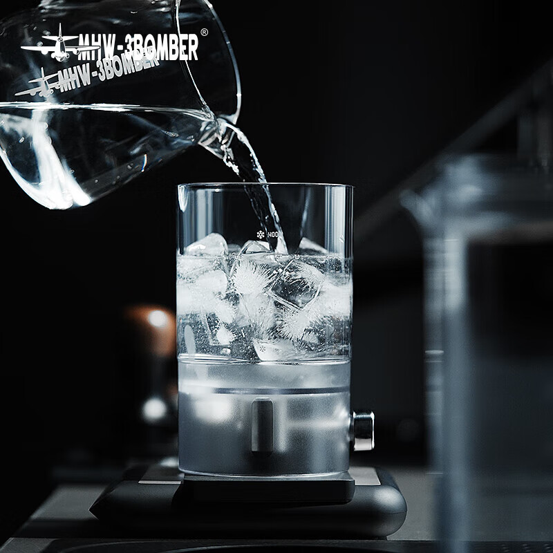 MHW-3BOMBER Bomber Bingqin Ice Drop Pot Summer Cold Brew Pot Drip-type Large Capacity Household Coffee Cold Brew Cup Cold Brew Cup Bingqin Ice Drop Pot - Transparent Color - 400ml