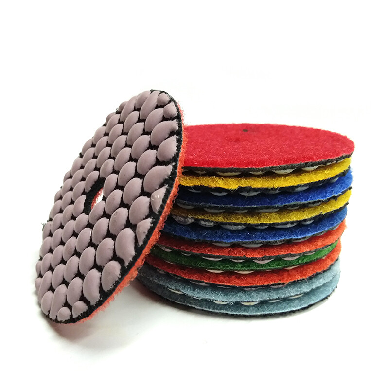 Chengyang stone dry grinding flakes, sand, pebbles, polished flakes, marble tile blocks, granite polishing and renovation, 3-inch square pattern/set (6 pieces)