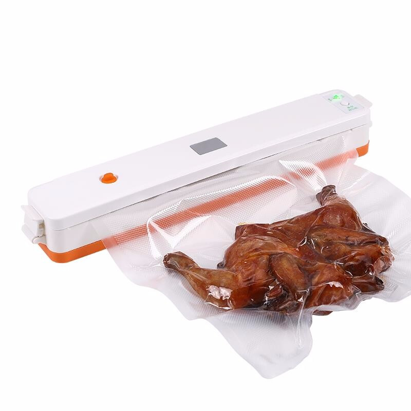 Weiheng Vacuum Machine Small Household Vacuum Packaging Machine Bag Food Tea Vacuum Sealing Machine Temperature Adjustable Vacuum Machine + 10 Bags