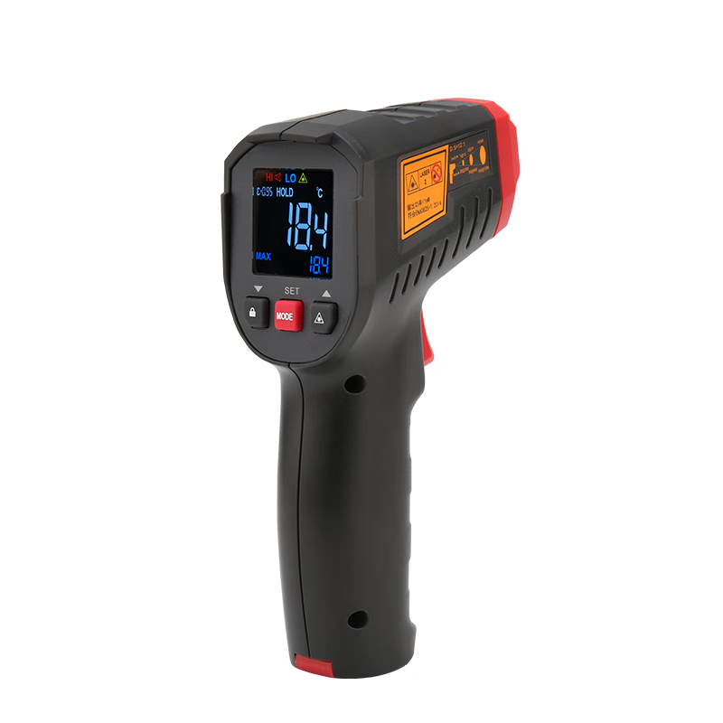 UNI-T infrared thermometer handheld industrial infrared thermometer gun high-precision high temperature electronic thermometer non-contact UT306C (-50 C~500 C)