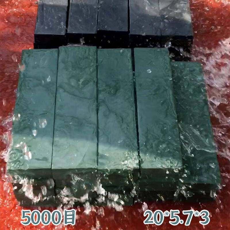 Xubao water drop blue 5000 mesh black slurry stone fine whetstone natural whetstone flat cutting is very easy to use blue slurry stone fine grinding slurry stone 23*8*6 about 6 pounds