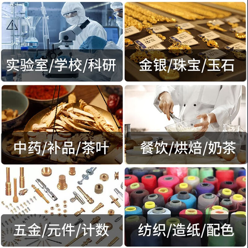 Songzhong German electronic balance scale 0.01g high-precision electronic scale gram precision laboratory analysis balance 0.001 gold traditional Chinese medicine jewelry gram scale 0.1g square plate - range 5kg accuracy 0.1g without weight