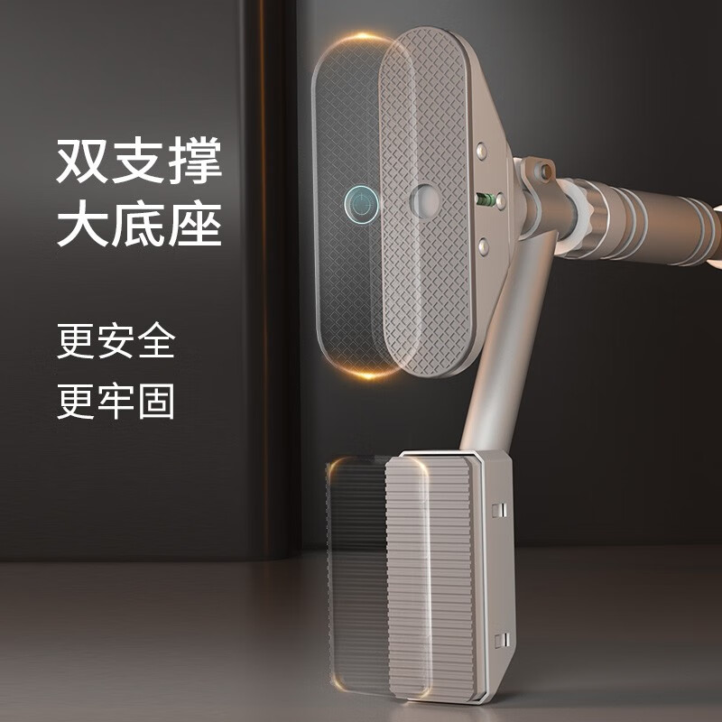 Schneider horizontal bar indoor pull-up device household horizontal bar door punch-free adjustable fitness equipment horizontal bar 99-120cm gray + hanging rings