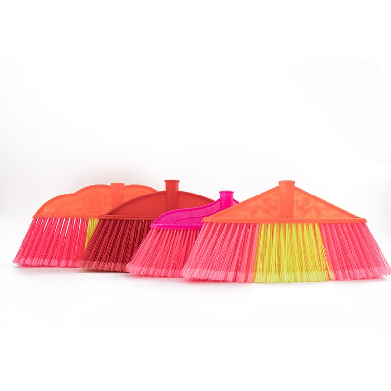 Hasdick HKQS-102 Split bristle plastic broom lotus split (with wooden pole) 33cm bristle width 10 brooms