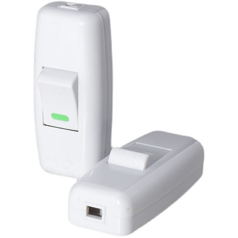 Huishida high-power single-control button switch small light single-open switch copper wiring button ship-shaped hand-pressed bedside switch hand-held bedside switch (one)