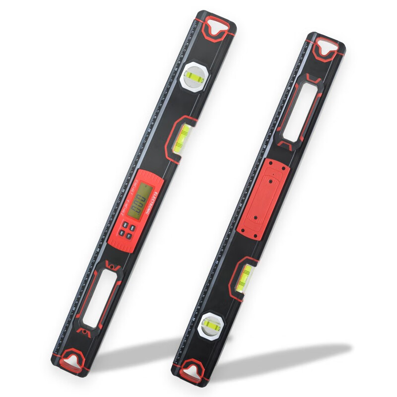 Liangcei high-precision electronic digital display spirit level aluminum alloy balance angle ruler measuring instrument strong magnetic decoration measurement 60cm export-grade high-precision spirit level (digital display version)