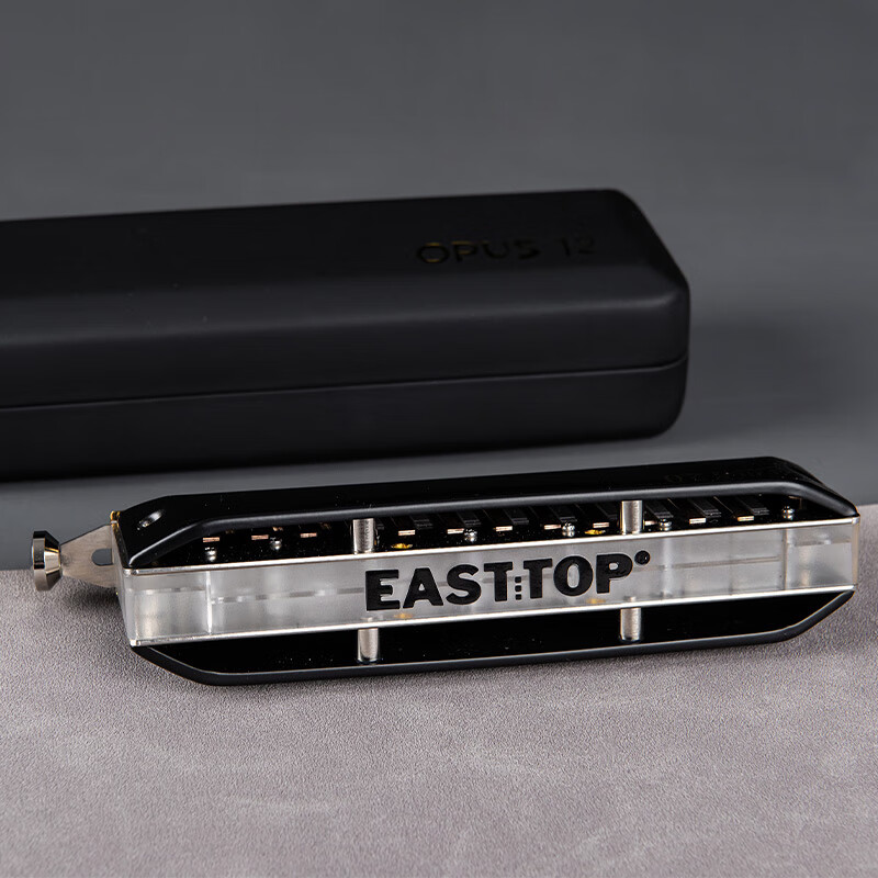 EAST TOP Chromatic Harmonica 12 Holes 48 Tones Black Model Dreamer 2.0 Professional Beginner Practice General Model