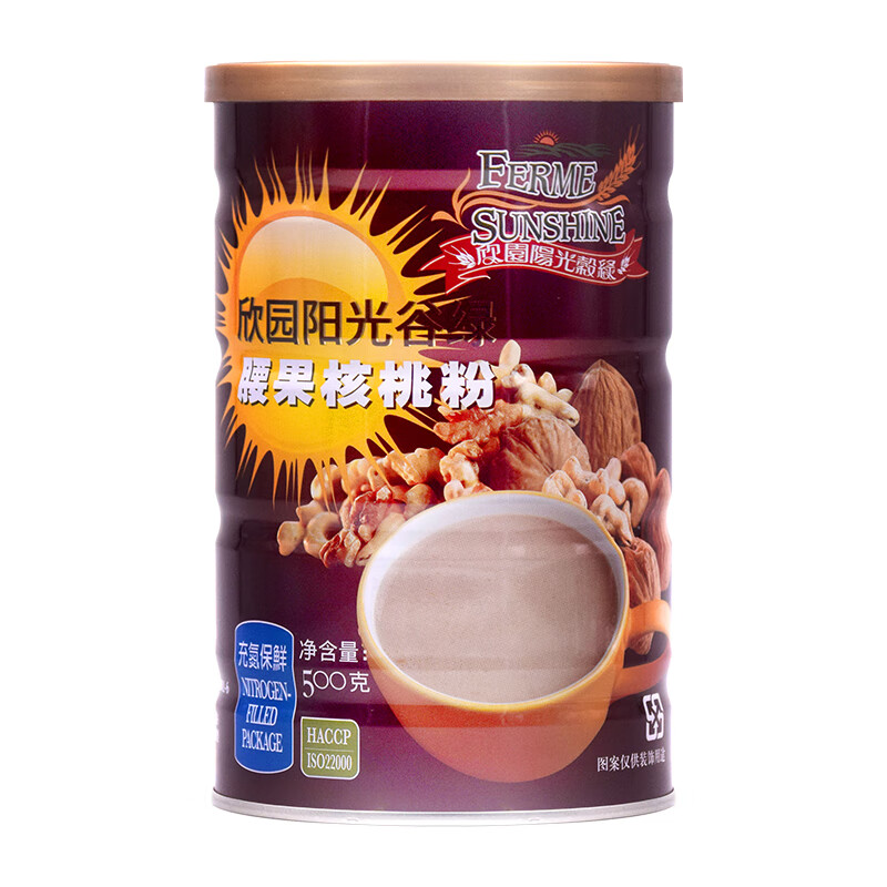 FERME SUNSHING Xinyuan Sunshine Valley Green Cashew Walnut Powder 500g Original Imported Drinking Cereal Meal Replacement